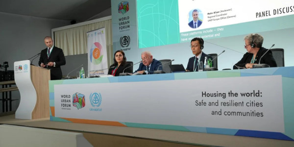 WUF13 çərçivəsində Xəzər regionunda iqlimə dayanıqlı şəhərlər və icmalar müzakirə olunub