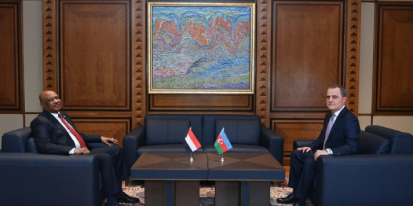 Ceyhun Bayramov sudanlı həmkarı ilə görüşüb