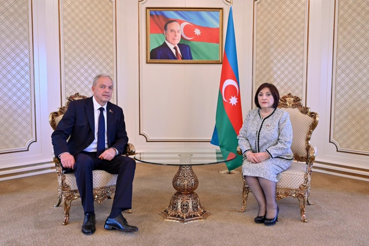 Milli Məclis və Belarus Nümayəndələr Palatasının sədrlərinin görüşü olub