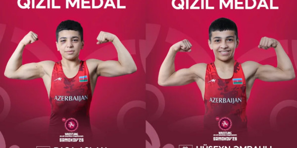 Azərbaycanın iki güləşçisi Avropa çempionu olub