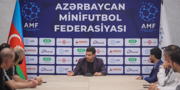 Azərbaycan Minifutbol Federasiyasının prezidentinin millinin üzvləri ilə görüşü olub