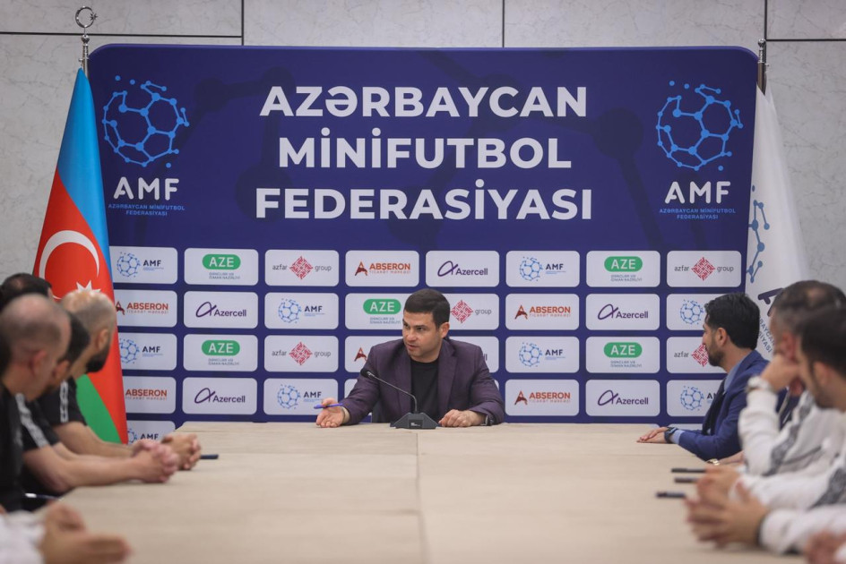 Azərbaycan Minifutbol Federasiyasının prezidentinin millinin üzvləri ilə görüşü olub