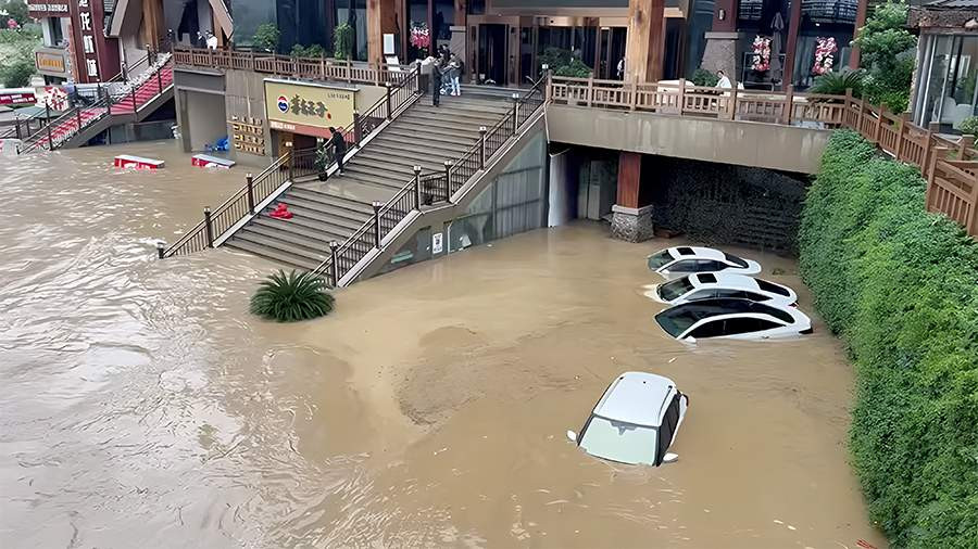 Güclü yağışlar Çində fəlakətə səbəb olub