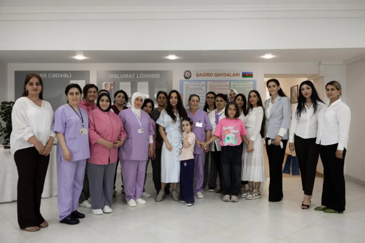 Leyla Əliyeva və Arzu Əliyeva Lənkəranda uşaq evini ziyarət ediblər