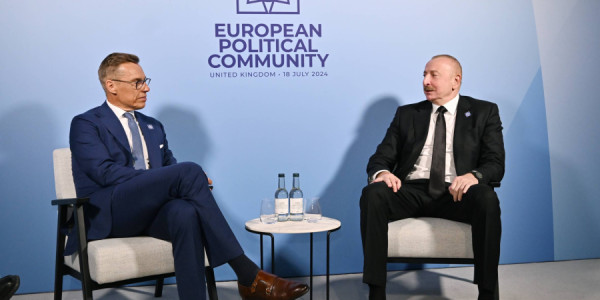 Aleksandr Stubb: Azərbaycanla qlobal təhlükəsizlikdə substansiv dialoqumuzu davam etdirməyə ümidvaram
