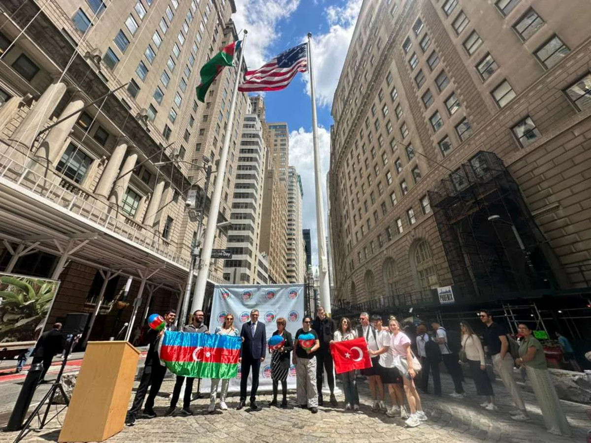 Nyu-Yorkda Azərbaycan bayrağı ucaldılıb
