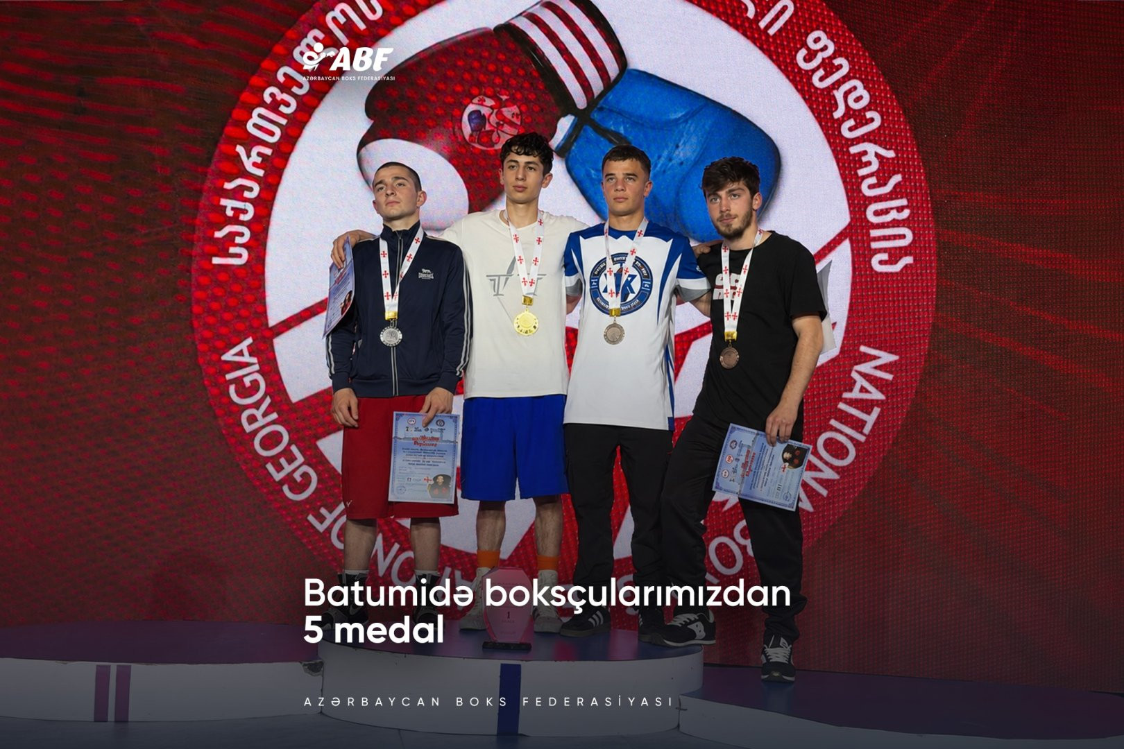 Azərbaycan boksçuları Gürcüstanda keçirilən turnirdə 5 medal qazanıblar