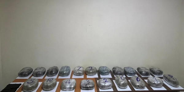 İrandan Azərbaycana 20 kiloqram narkotik keçirilməsinin qarşısı alınıb