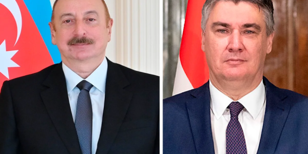 İlham Əliyev Xorvatiyanın milli bayramı münasibətilə Zoran Milanoviçi təbrik edib