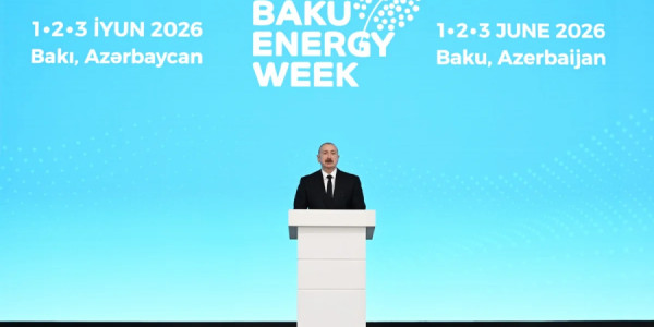 İlham Əliyev Bakı 31-ci "Baku Energy Forum"un rəsmi açılışında çıxış edib