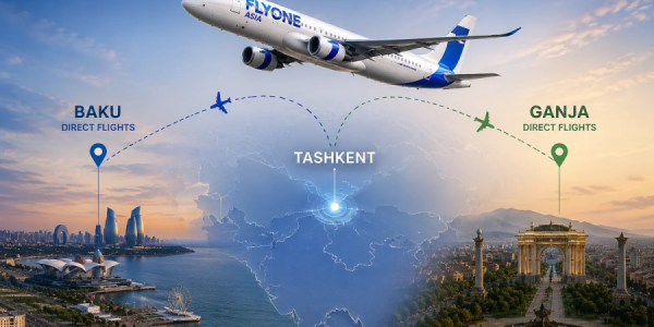 "FLYONE Asia" Daşkənddən Bakı və Gəncə hava limanlarına uçuşlara başlayıb