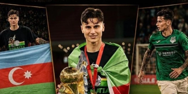 Azərbaycanlı futbolçu Albaniyada növbəti çempionluğu qeyd edir