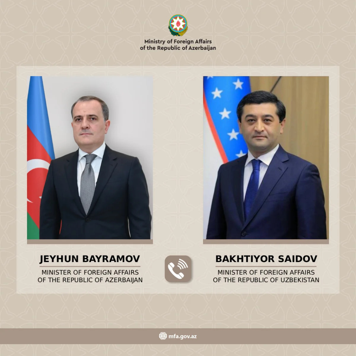Azərbaycan və Özbəkistan XİN rəhbərləri strateji müttəfiqlik münasibətlərini müzakirə ediblər