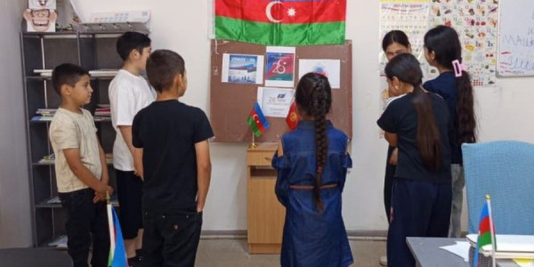 Qırğızıstandakı həftəsonu Azərbaycan məktəblərində 28 May - Müstəqillik Günü qeyd olunub