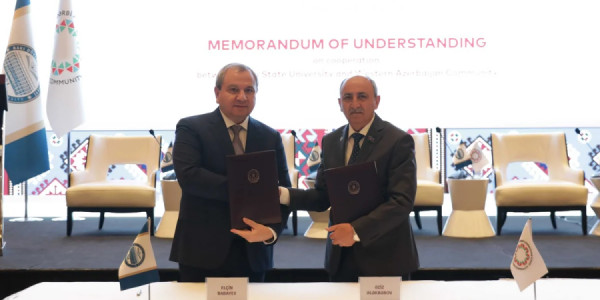 BDU və Qərbi Azərbaycan İcması arasında əməkdaşlıq haqqında memorandum imzalanıb