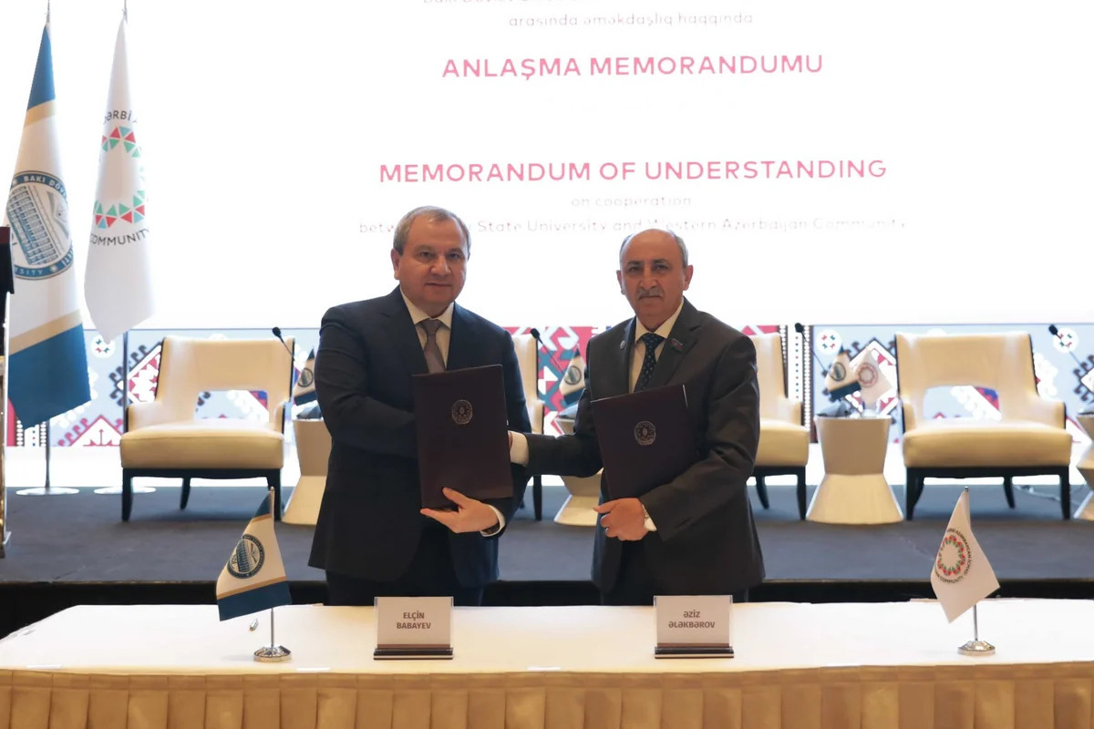 BDU və Qərbi Azərbaycan İcması arasında əməkdaşlıq haqqında memorandum imzalanıb