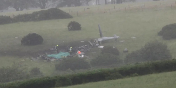 Britaniyada hərbi helikopter qəzaya uğrayıb