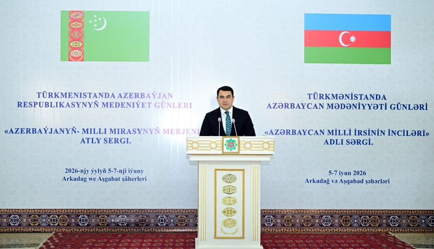 Türkmənistan Dövlət Təsviri Sənət Muzeyində “Azərbaycan milli irsinin inciləri” adlı sərginin açılışı keçirilib