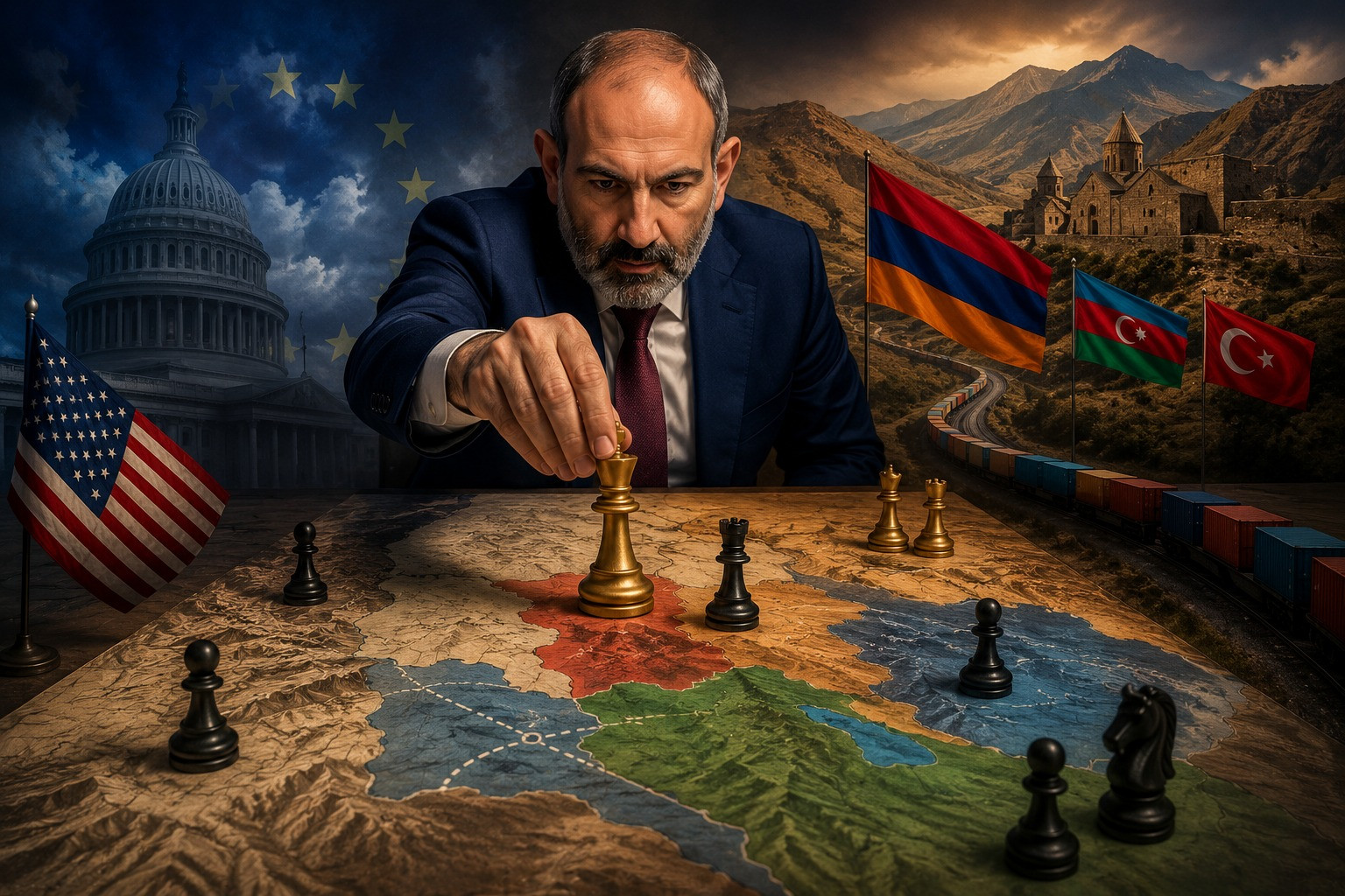 Paşinyan səkkiz il əvvəl ona verilən tapşırığı yerinə yetirir: Cənubi Qafqazda əsas plan...