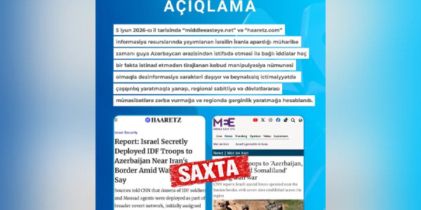 Azərbaycan ərazisinin İsrail tərəfindən istifadə edilməsində məqsəd bu imiş