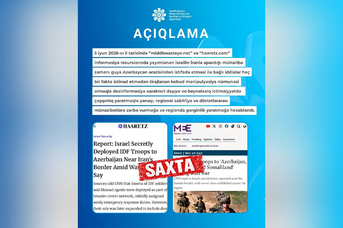 Azərbaycan ərazisinin İsrail tərəfindən istifadə edilməsində məqsəd bu imiş