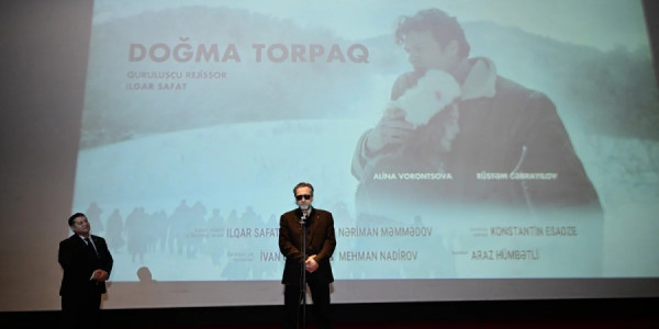 "Aşqabad" Kinoteatrında "Doğma torpaq" tammetrajlı bədii ekran əsəri nümayiş olunub