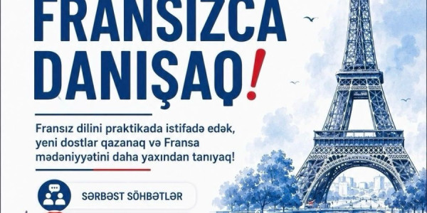 Fransada yaşayan azərbaycanlı gənclər üçün Fransız dili Danışıq Klubu fəaliyyətə başlayır