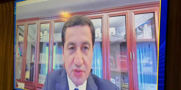 Hikmət Hacıyev: Yaxın Şərqdə münaqişənin kəskinləşməsi şəraitində Orta Dəhliz əlavə əhəmiyyət qazanır