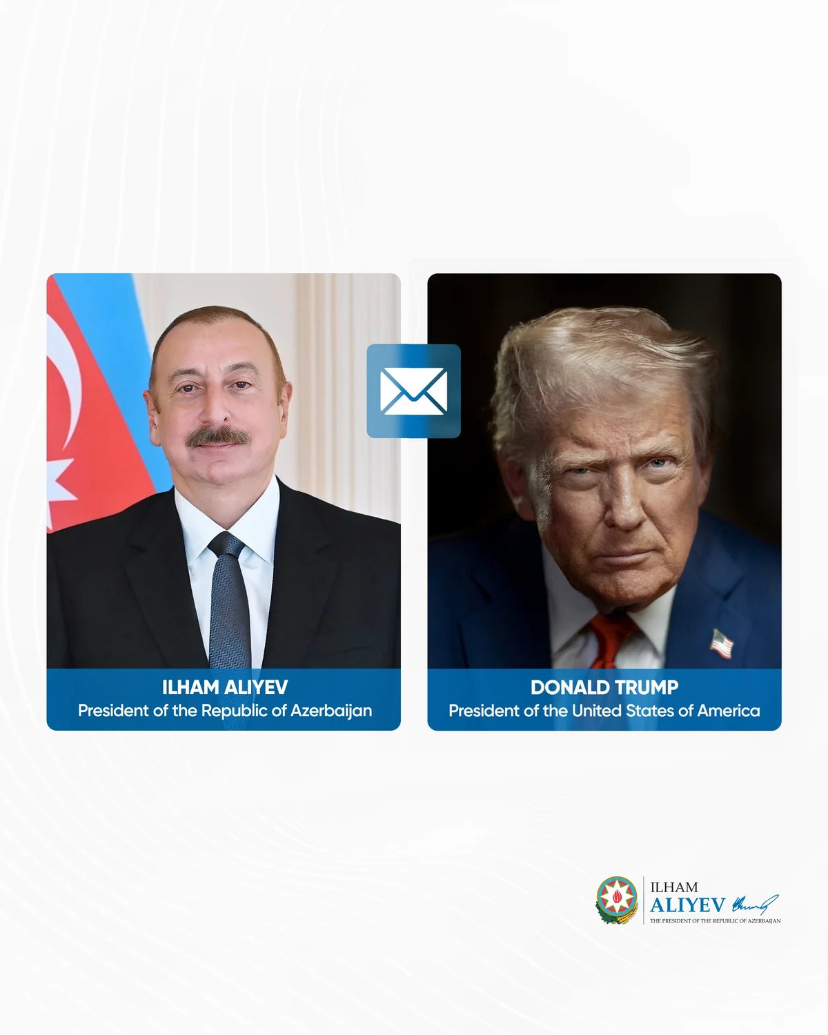 Prezident İlham Əliyev  Trampı yubileyi münasibətilə təbrik edib