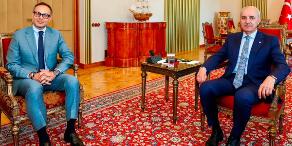 Ramil Həsən və Numan Kurtulmuş türk dövlətləri arasında əməkdaşlığı müzakirə ediblər