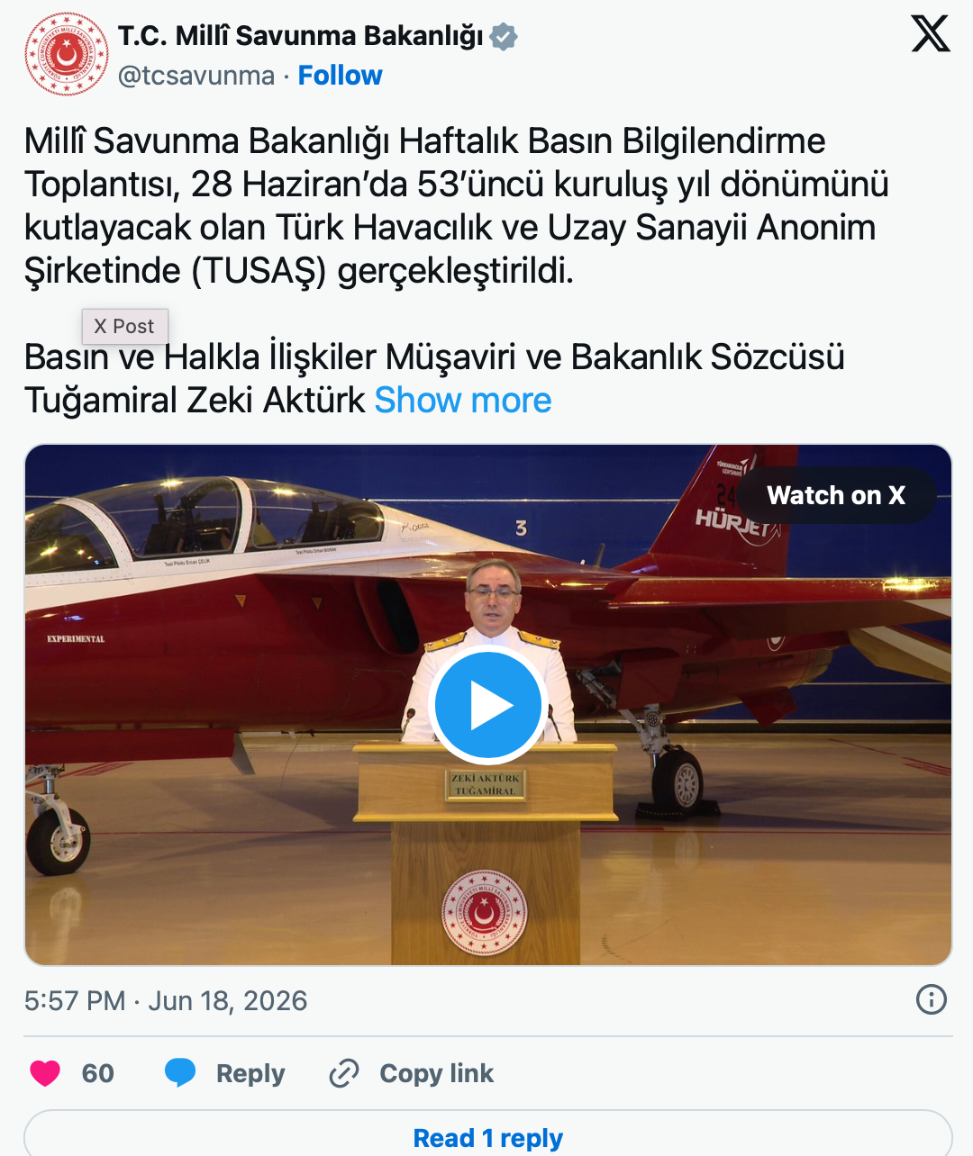 Türkiyə Milli Müdafiə Nazirliyi Azərbaycan hərbçiləri üçün təlim keçəcək