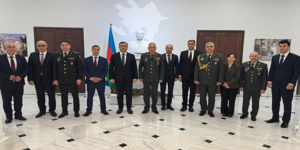 Kərim Vəliyevin rəhbərlik etdiyi nümayəndə heyəti Azərbaycanın Qazaxıstandakı səfirliyini ziyarət edib