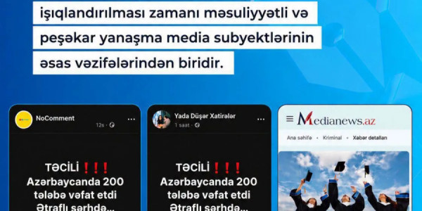 MEDİA: Bəzi saytlar DİM-in statistik məlumatlarını şişirdilmiş başlıqlarla təqdim edib