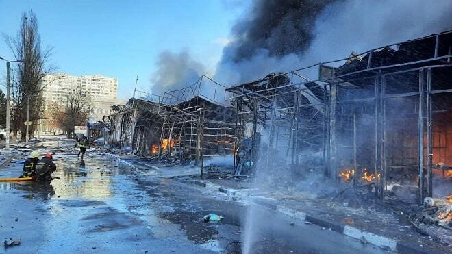 Rusiya Poltavaya zərbə endirib, ölən və yaralananlar var