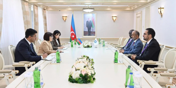 Sahibə Qafarova Qlobal Tolerantlıq və Sülh Şurasının sədri ilə görüşüb