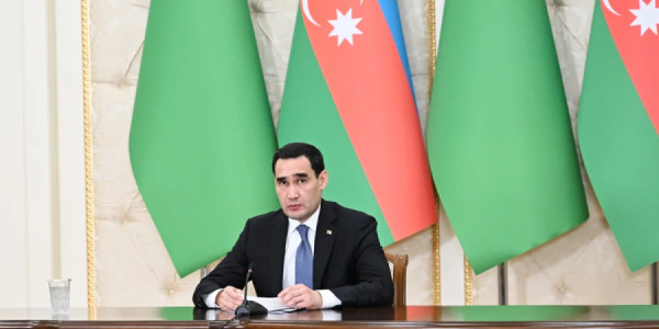 Sərdar Berdiməhəmmədov "Dostlug" tankerinə görə İlham Əliyevə təşəkkür edib