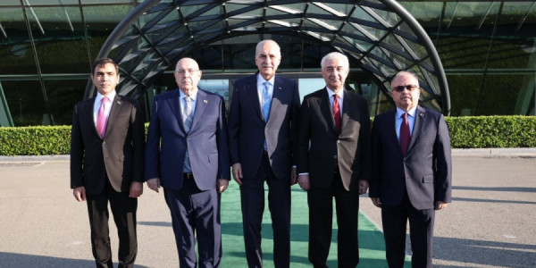 Türkiyə parlamentinin sədri Azərbaycana gəlib