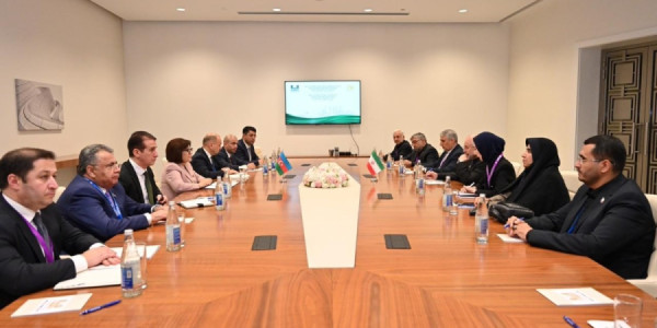 Milli Məclisin sədri Qalibafla görüşüb, regiondakı proseslər müzakirə olunub