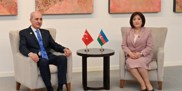 Sahibə Qafarova TBMM sədri Numan Kurtulmuş ilə görüşüb