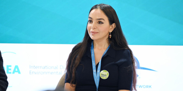 Leyla Əliyeva Dənizkənarı Milli Parkda keçirilən açılış və təqdimat mərasimlərindən görüntülər yayımlayıb