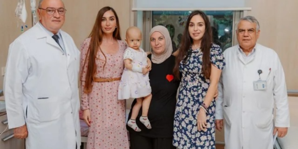 Leyla və Arzu Əliyevalar Milli Onkologiya Mərkəzində olublar