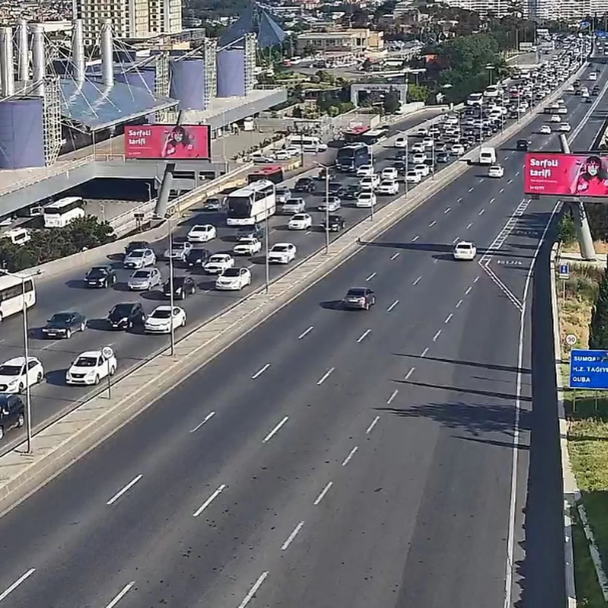 Bu yollarda tıxac var -