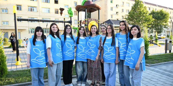 Yevlaxda abadlaşdırılmış məhəllə Leyla Əliyevanın iştirakı ilə sakinlərin istifadəsinə verilib