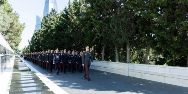 Polis Günü ilə əlaqədar təntənəli mərasim keçirilib
