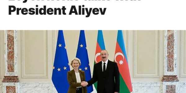Euronews: Fon der Lyayen İlham Əliyevlə sülh və enerji məsələlərini müzakirə edib