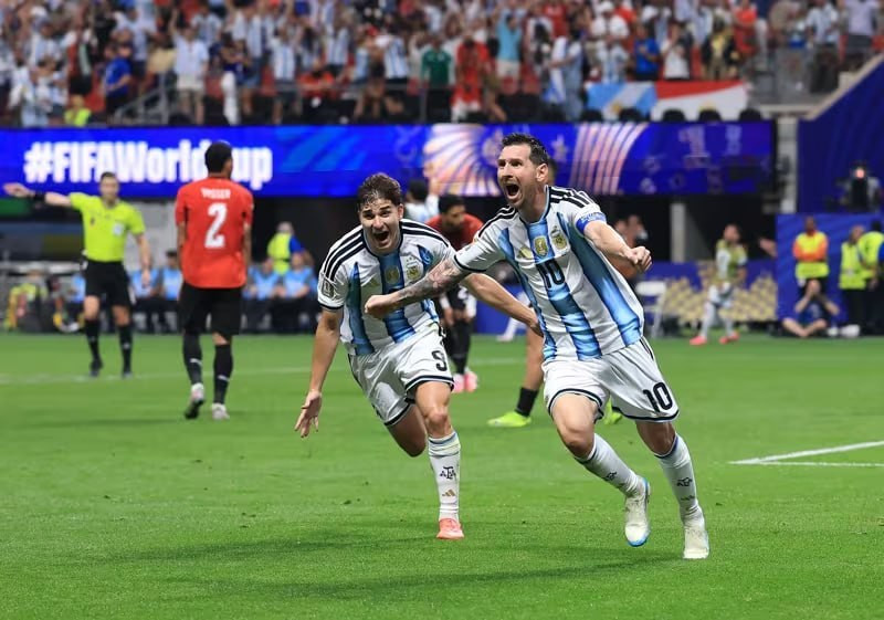 Argentina Misir üzərində qələbə qazanaraq 1/4 finala yüksəlib