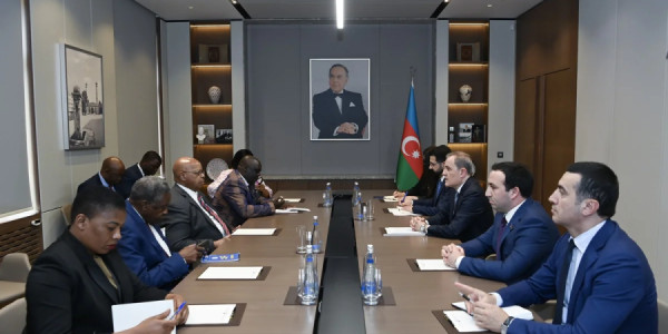 Ceyhun Bayramov Zimbabve Milli Assambleyasının sədri Yakob Mudendanın başçılıq etdiyi nümayəndə heyəti ilə görüşüb