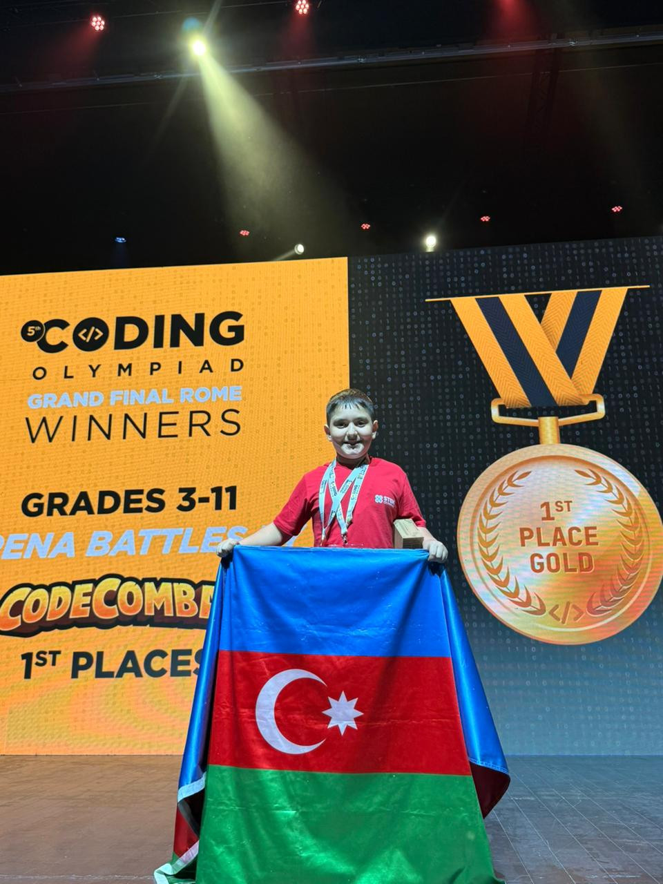 10 yaşlı azərbaycanlı şagird Romada keçirilən beynəlxalq STEM Olimpiadasında dünya birincisi oldu