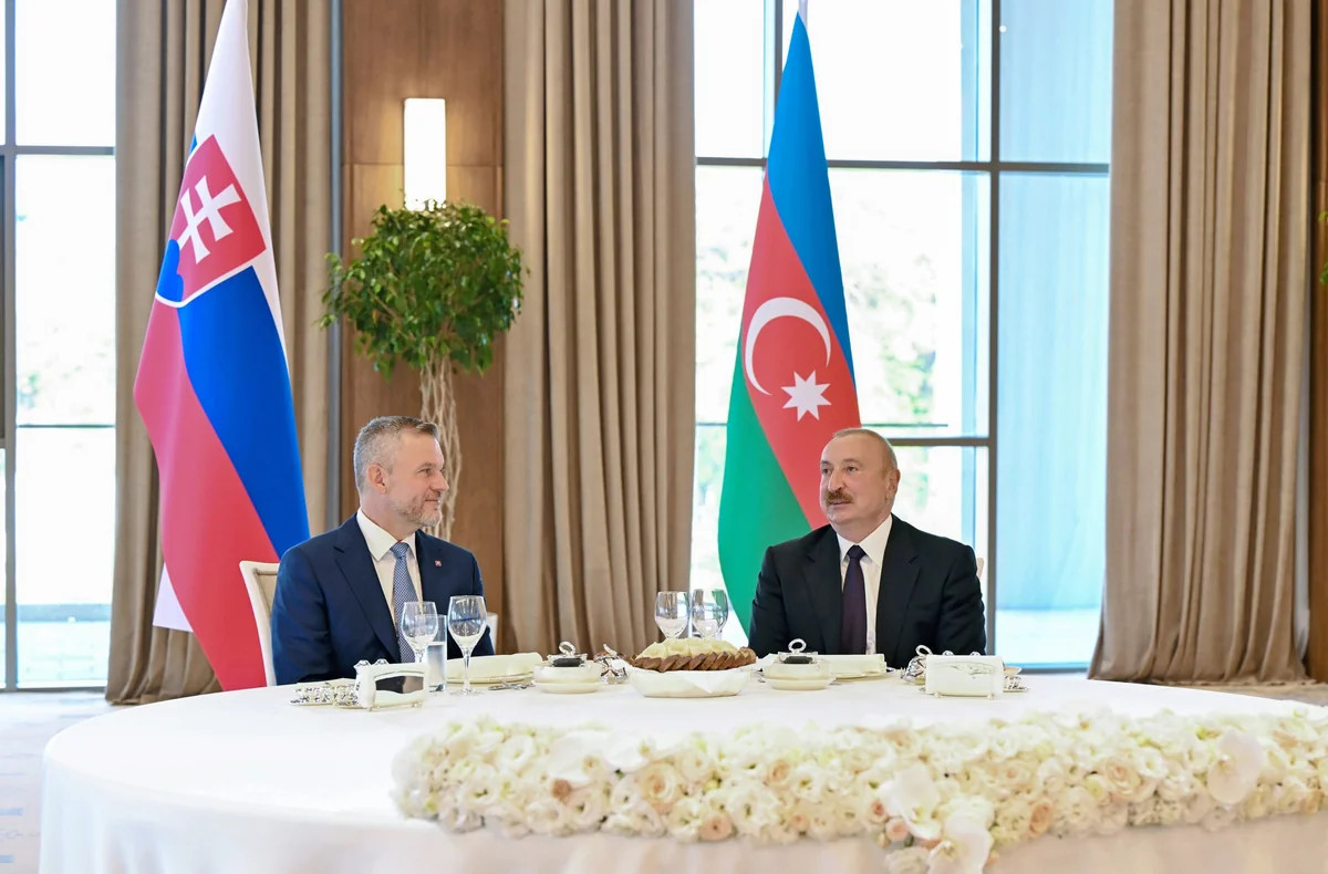 İlham Əliyevin adından Xankəndidə Slovakiya Prezidentinin şərəfinə rəsmi nahar verilib