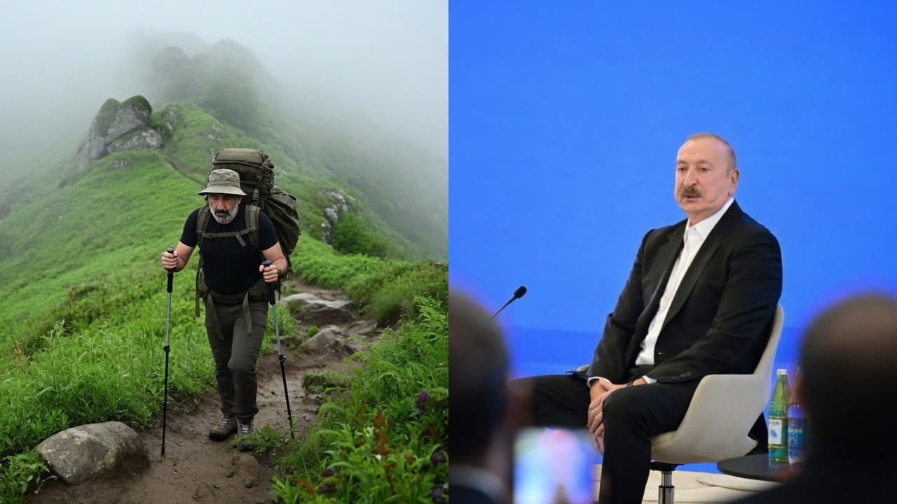 Paşinyan dağın, İlham Əliyev isə dünyanın zirvəsində
